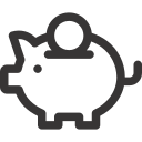 Piggy bank icon